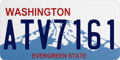 WA license plate ATV7161