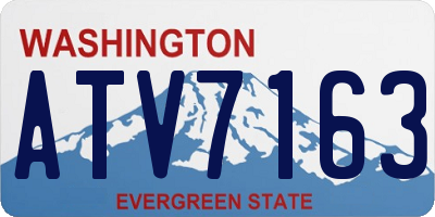 WA license plate ATV7163