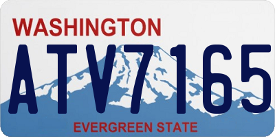 WA license plate ATV7165