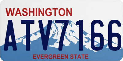 WA license plate ATV7166