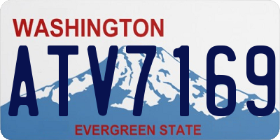 WA license plate ATV7169