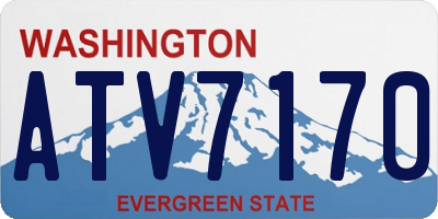 WA license plate ATV7170