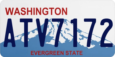 WA license plate ATV7172