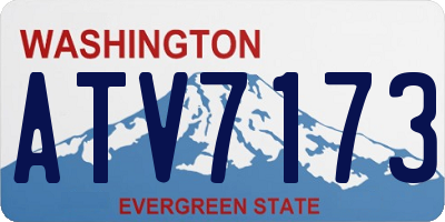 WA license plate ATV7173