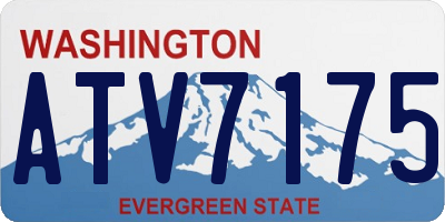 WA license plate ATV7175