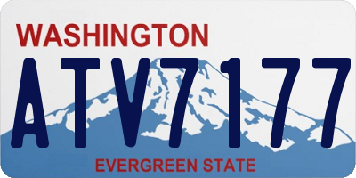 WA license plate ATV7177