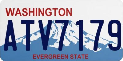 WA license plate ATV7179