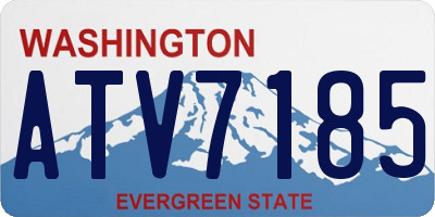 WA license plate ATV7185