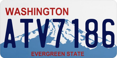 WA license plate ATV7186