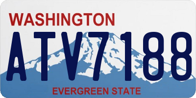 WA license plate ATV7188