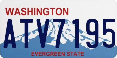 WA license plate ATV7195