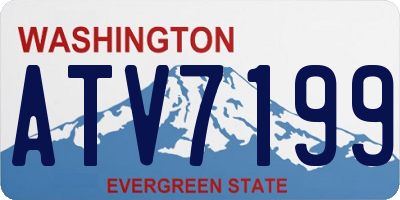 WA license plate ATV7199
