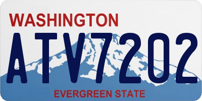 WA license plate ATV7202