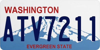 WA license plate ATV7211