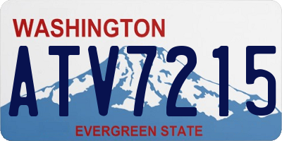 WA license plate ATV7215
