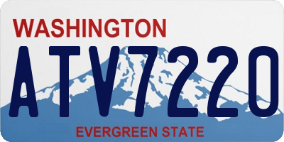 WA license plate ATV7220