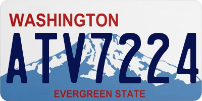 WA license plate ATV7224