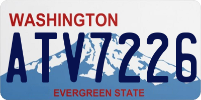 WA license plate ATV7226