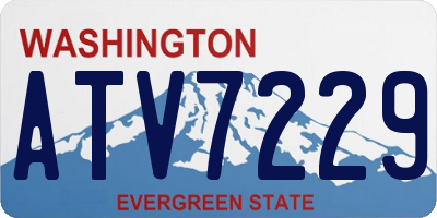 WA license plate ATV7229