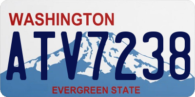 WA license plate ATV7238