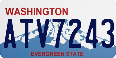 WA license plate ATV7243