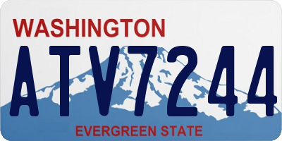 WA license plate ATV7244