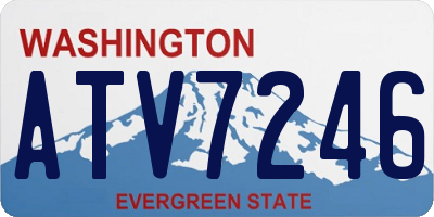 WA license plate ATV7246