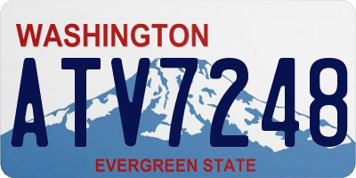 WA license plate ATV7248