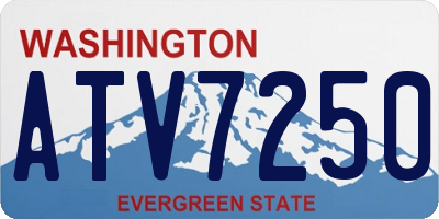 WA license plate ATV7250