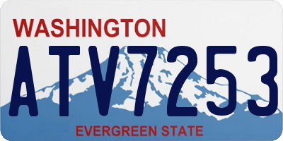 WA license plate ATV7253