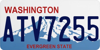 WA license plate ATV7255