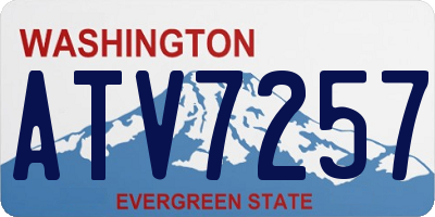 WA license plate ATV7257
