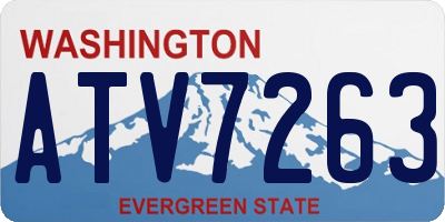 WA license plate ATV7263