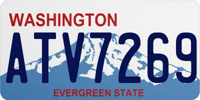 WA license plate ATV7269