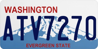 WA license plate ATV7270