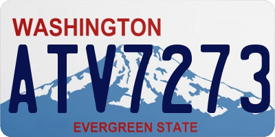 WA license plate ATV7273