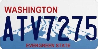 WA license plate ATV7275