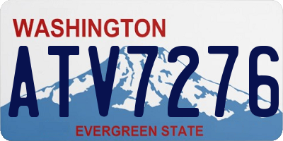 WA license plate ATV7276