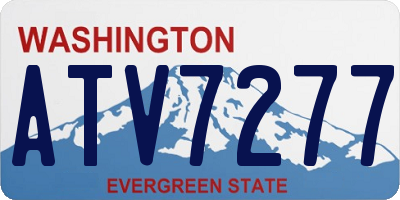 WA license plate ATV7277