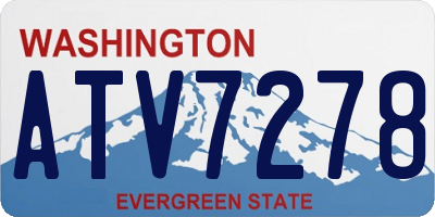 WA license plate ATV7278