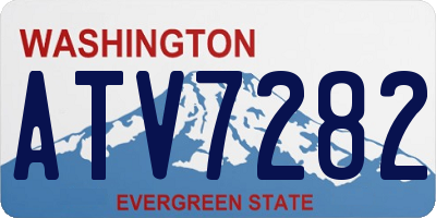 WA license plate ATV7282