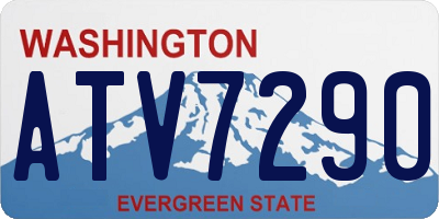 WA license plate ATV7290