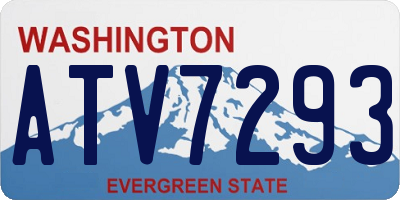 WA license plate ATV7293