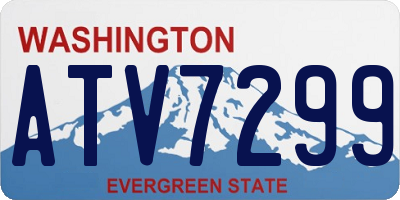 WA license plate ATV7299