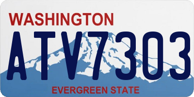 WA license plate ATV7303
