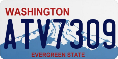 WA license plate ATV7309