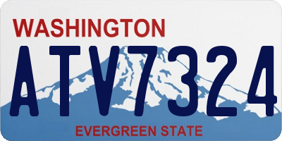 WA license plate ATV7324