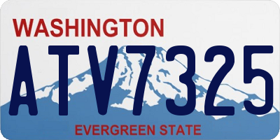 WA license plate ATV7325