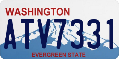 WA license plate ATV7331