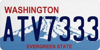 WA license plate ATV7333